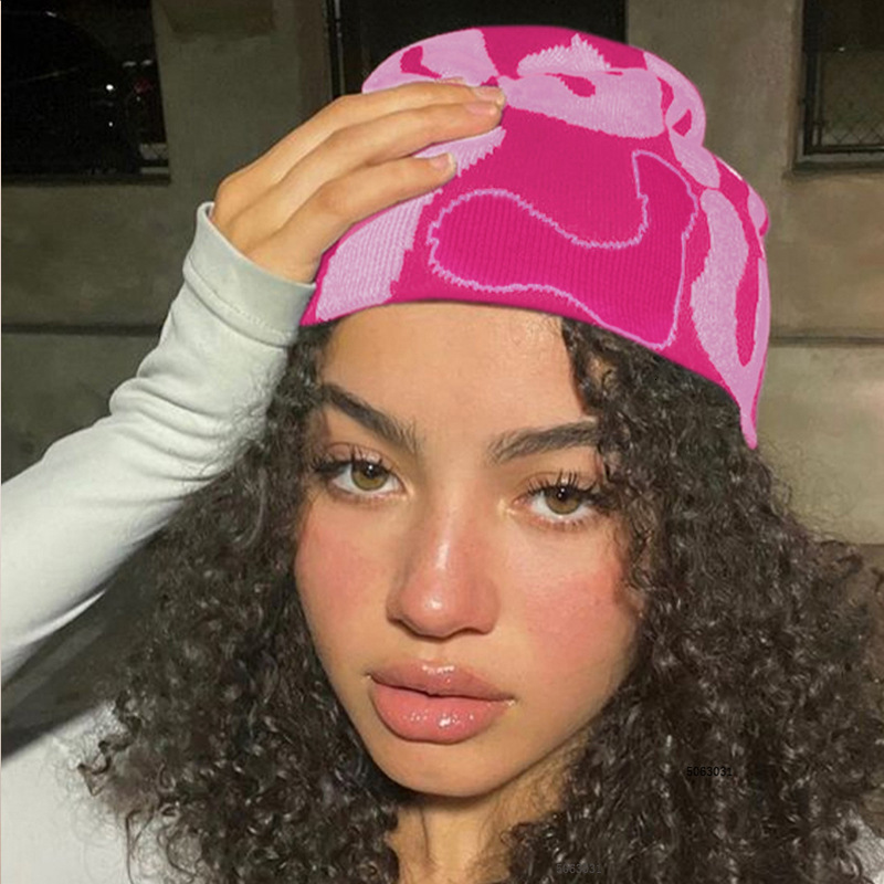 BeanieSkull Caps Custom Jacquard Beanie Hat DIY Custom Knitted Hat Women's Winter Hat 230302