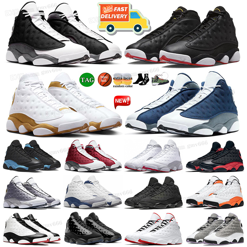 Jumpman 13 men basketball shoes 13s Wheat wolf grey blue playoffs toe French Brave Del Sol Obsidian Court Purple Red Flint Black Cat Hyper Royal trainers sneakers 2024