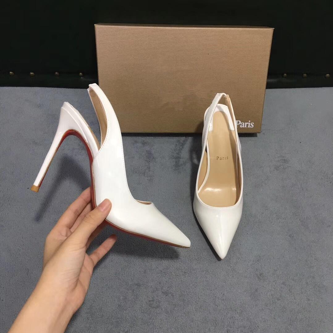 Classic fashion women's high heels dress shoes party fashion large size women sexy metal leather, White
Classic fashion women's high heels dress shoes party fashion large size women sexy metal leather, White