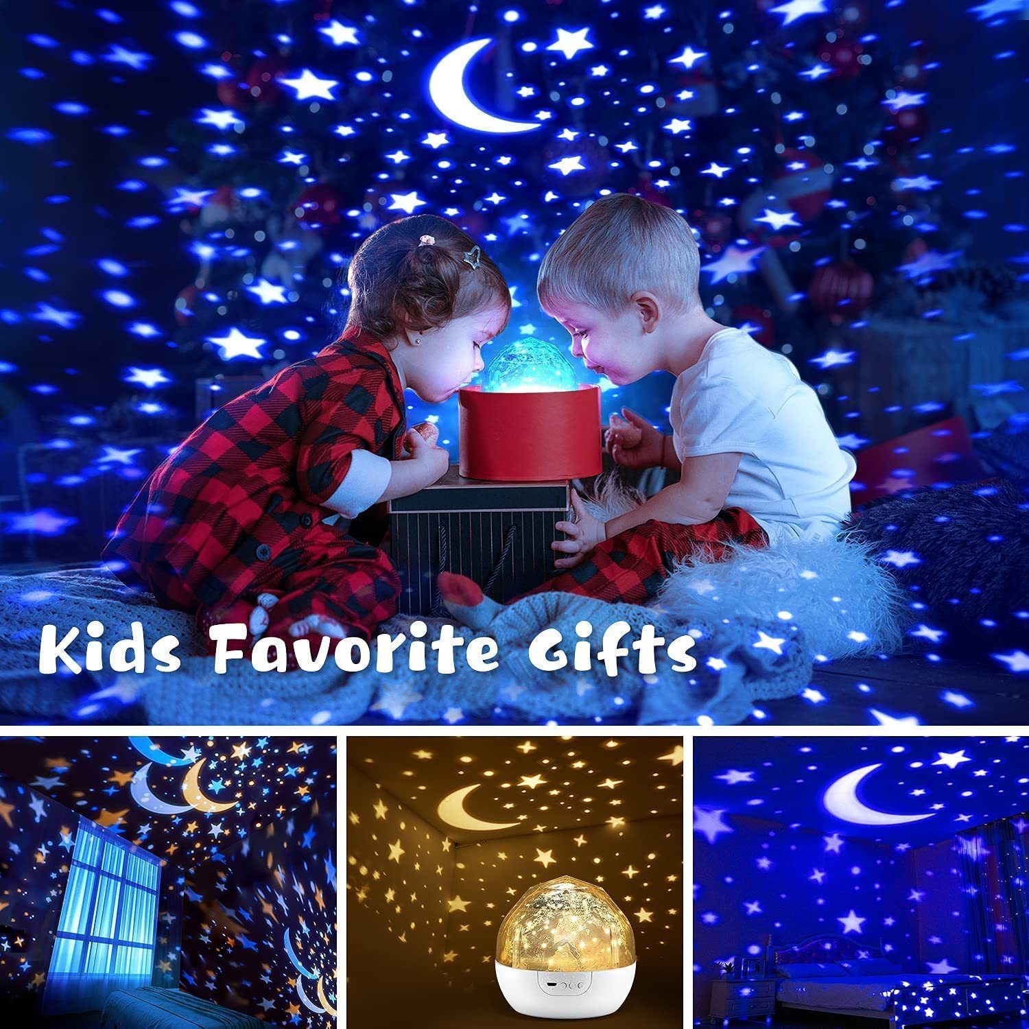 Lamps Shades Bluetooth Starry Sky Night Light Planet Magic Projector Universe LED Lamp Colorful Rotate Flashing Star Kids Baby Christmas Gift 230418