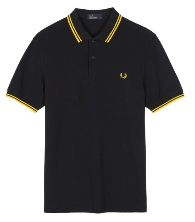 

Hot 2023 classic polo shirt English cotton short sleeve 2023 designer brand summer tennis men' t-shirt 12 colors Fred Perry