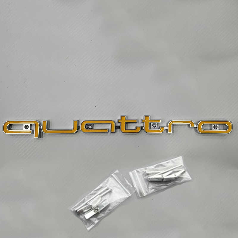 ABS Car Exterior Front Grille Emblem for Audi Quattro A3 A4 A5 A6 A6L A7 A8 Q3 Q5 Q7 S3 S4 S5 RS3 RS4 RS6 Badge Accessories