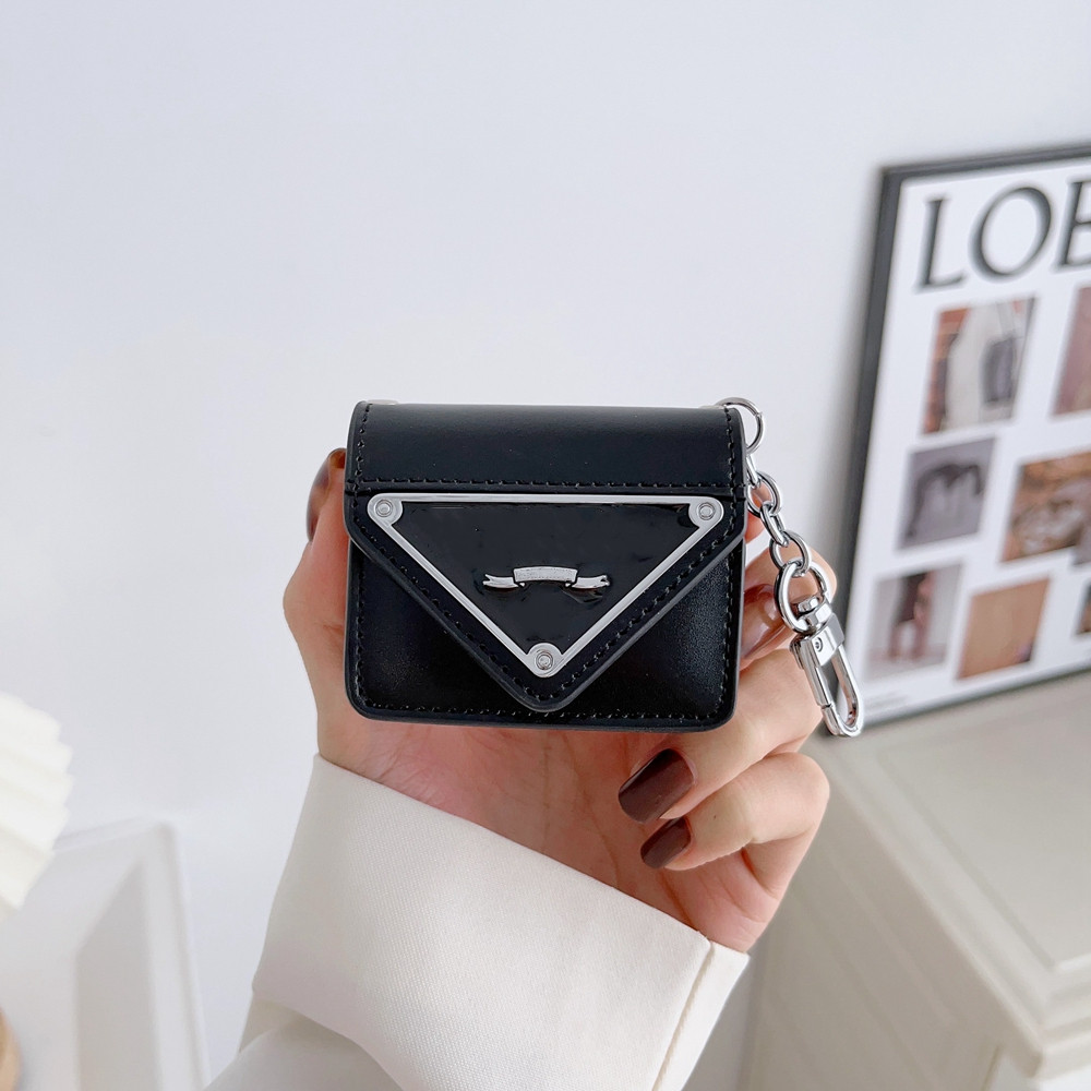 AirPods Pro 2 Case Designer Headphone Accessories For Airpod 2 3 4 5 Gen Leather AirPods Cover AirPods2 AirPods3 AirPodPro Universal AirPods Bag Purse with Chain