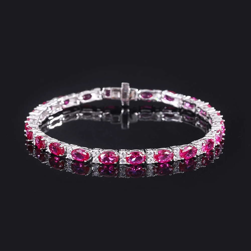 Bangle Wong Rain 100% 925 Sterling Silver Emerald Ruby Sapphire High Carbon Diamonds Gemstone Bracelet Bangle Fine Jewelry Wholesale 231115