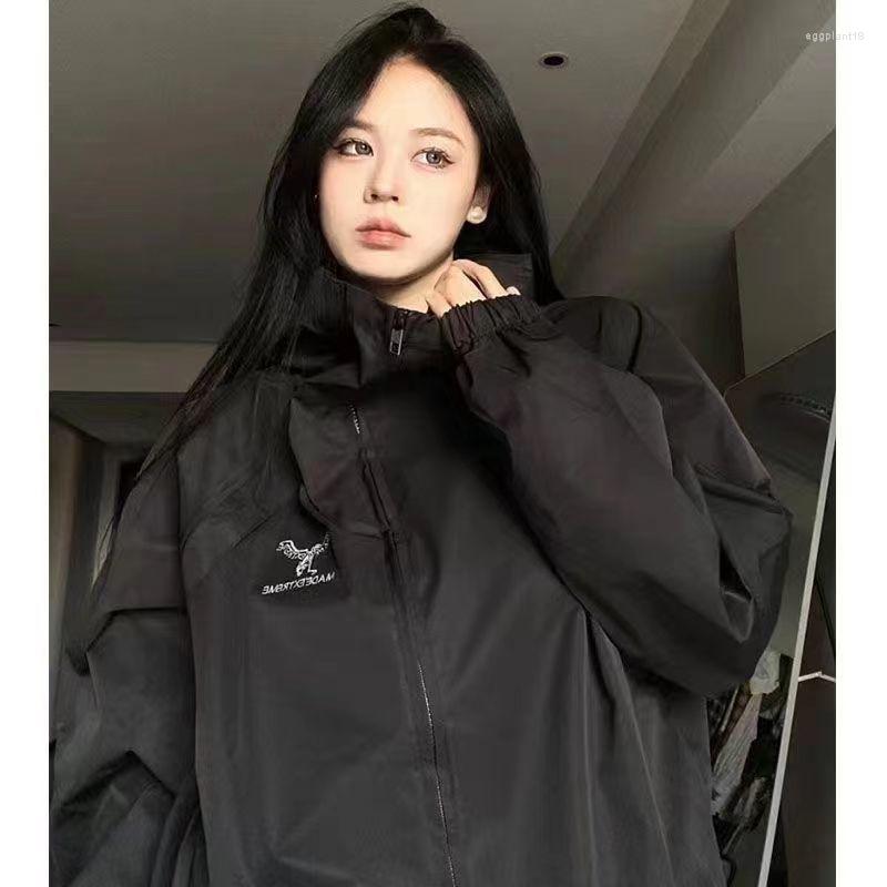 Women' Jackets Deeptown Gothic Black Jacket Women Harajuku Techwear Waterproof Y2k Streetwear Vintage Aesthetic Oversized Trench Coat
Women' Jackets Deeptown Gothic Black Jacket Women Harajuku Techwear Waterproof Y2k Streetwear Vintage Aesthetic Oversized Trench Coat