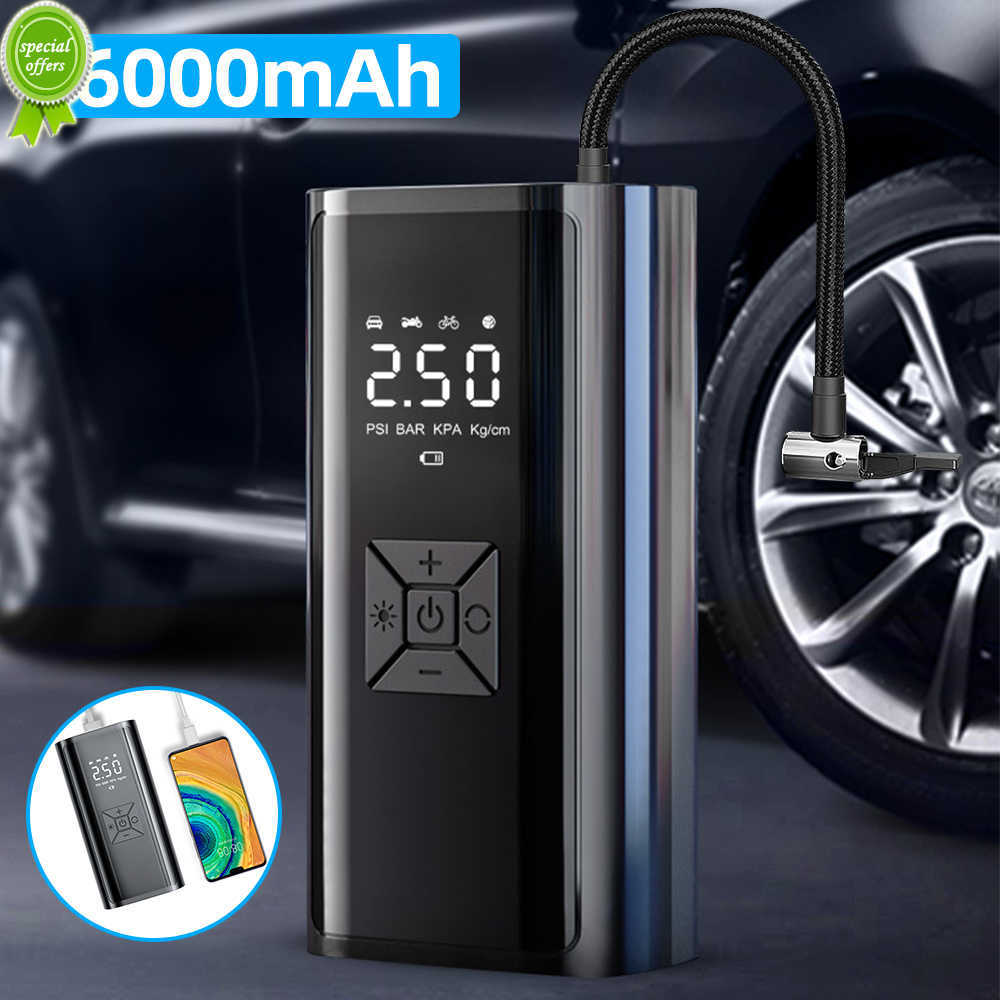 New Car Tire Inflator Portable Air Compressor with Mobile Phone Charging Accurate Pressure LCD Display for Car Motorcycle Bike Ball
New Car Tire Inflator Portable Air Compressor with Mobile Phone Charging Accurate Pressure LCD Display for Car Motorcycle Bike Ball