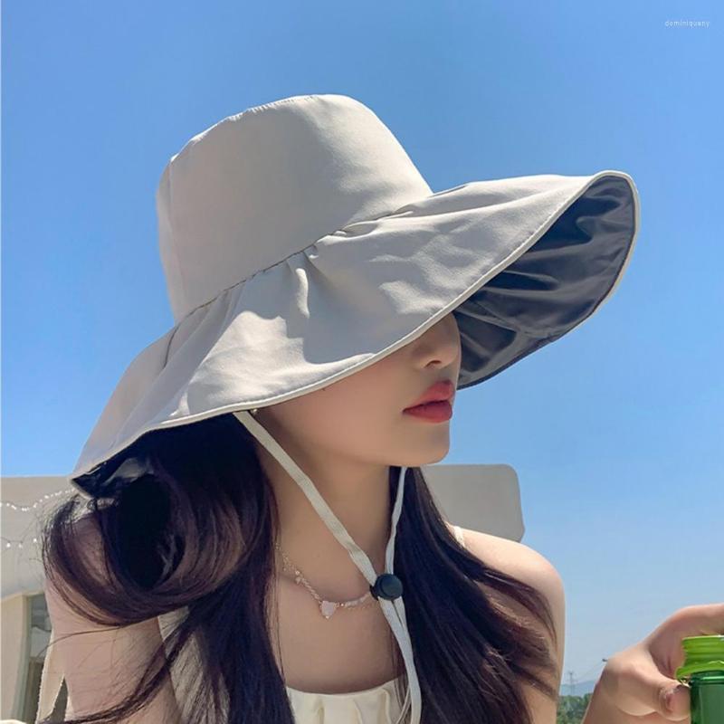 Wide Brim Hats Sun Hat Floppy Windproof Strap Beach Protection Women Summer Anti-UV Fisherman Cap Outdoor Supplies, Black
Wide Brim Hats Sun Hat Floppy Windproof Strap Beach Protection Women Summer Anti-UV Fisherman Cap Outdoor Supplies, Black