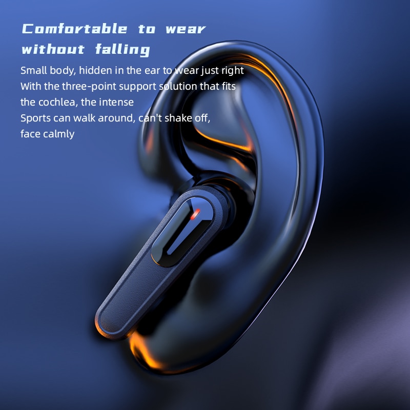 PRO80 Wireless Bluetooth Headset Stereo Bluetooth Headphones TWS5.1 Intelligent Touch LED Digital Display Cool Breath Light Game