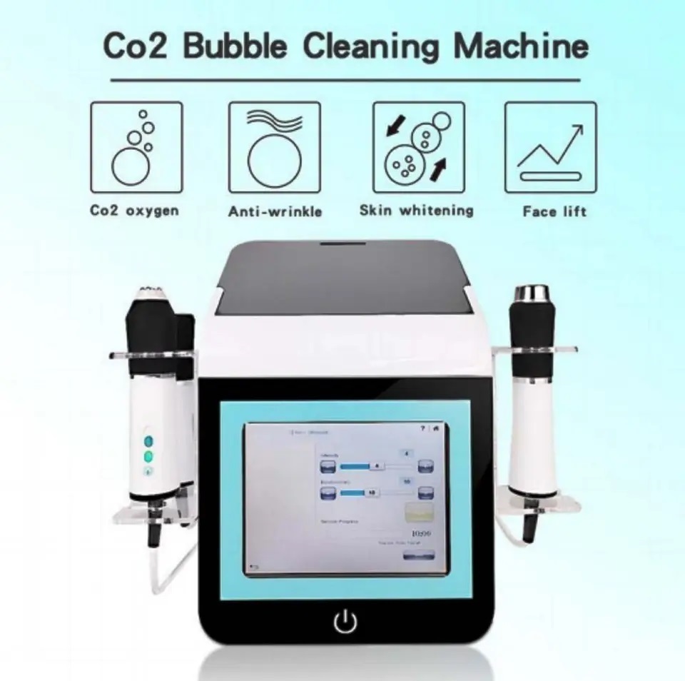 3-in-1 Small Bubbles Water Spray Machine - Hydro Cleansing, Hydra Dermabrasion, Oxygen Jet RF Skin Tightening & CO2 Bubble Facial Device