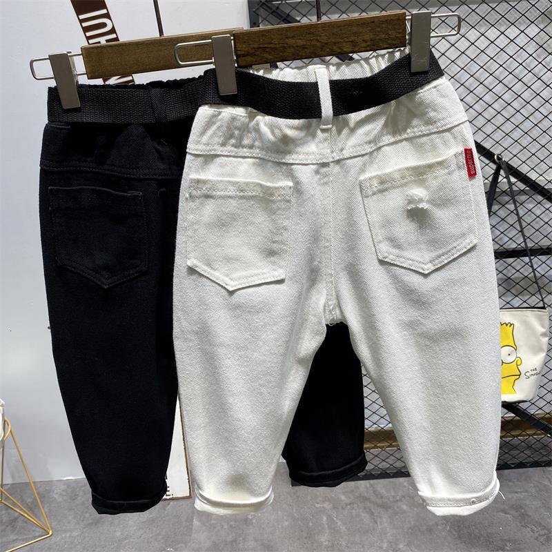 Jeans Kids Jean Style Baby Boy Pants Denim Jeans Boy Jeans Kids Jean White Kids Jean White Jeans for Boys 2-7 Years Old 230418