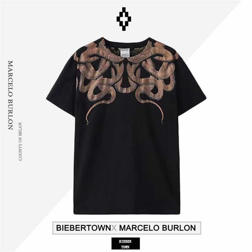 2023 Designer Marcelos Burlons Pink Purple Winged Short Sleeve Men's and Women's Street T-shirts Summer Fashion Ins AD48, Black2
2023 Designer Marcelos Burlons Pink Purple Winged Short Sleeve Men's and Women's Street T-shirts Summer Fashion Ins AD48, Black2