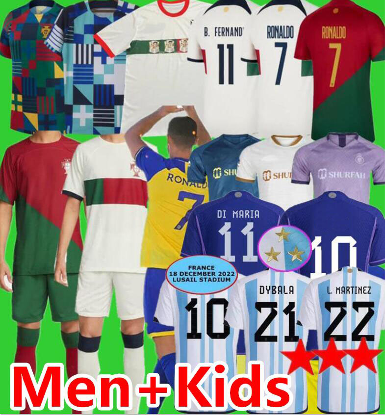 3 Star Argentina Al Nassr FC soccer jerseys 2022 Portugal CR7 MEN KIDS Ronaldo BERNARDO JOAO FELIX child football shirts boys 22 23 MESSIS J.ALVAREZ Scotland 150th, 2022 training wear
3 Star Argentina Al Nassr FC soccer jerseys 2022 Portugal CR7 MEN KIDS Ronaldo BERNARDO JOAO FELIX child football shirts boys 22 23 MESSIS J.ALVAREZ Scotland 150th, 2022 training wear