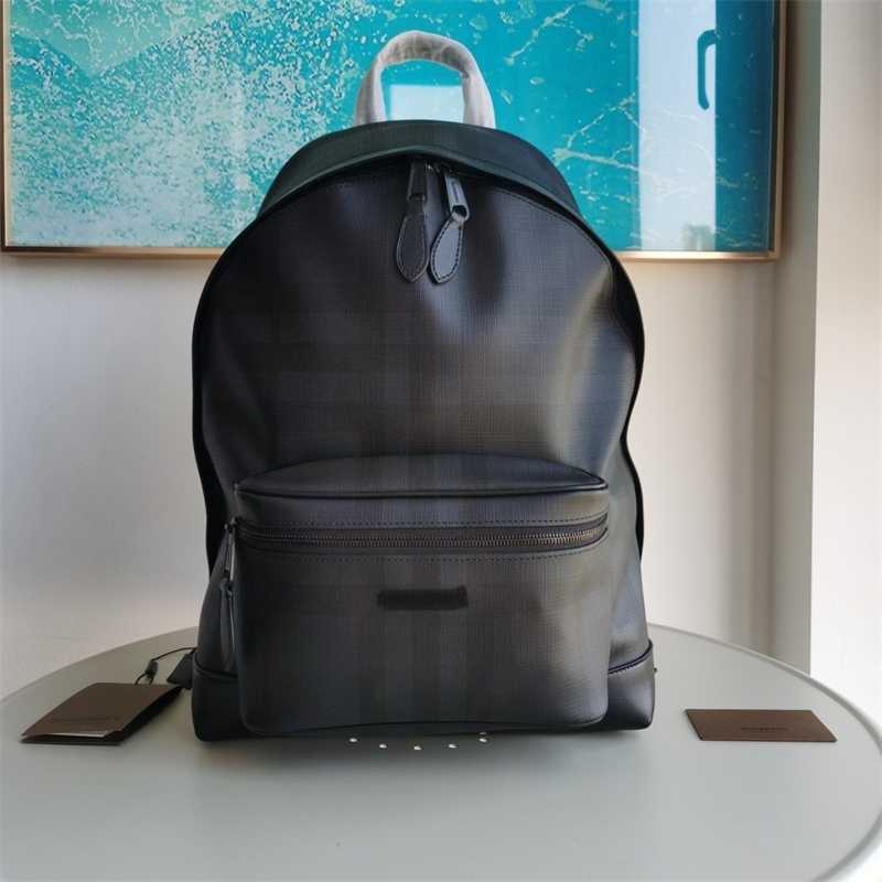 Burberr Bags Classic backpack from B decorated with charcoal grey plaid design from the brand
Burberr Bags Classic backpack from B decorated with charcoal grey plaid design from the brand