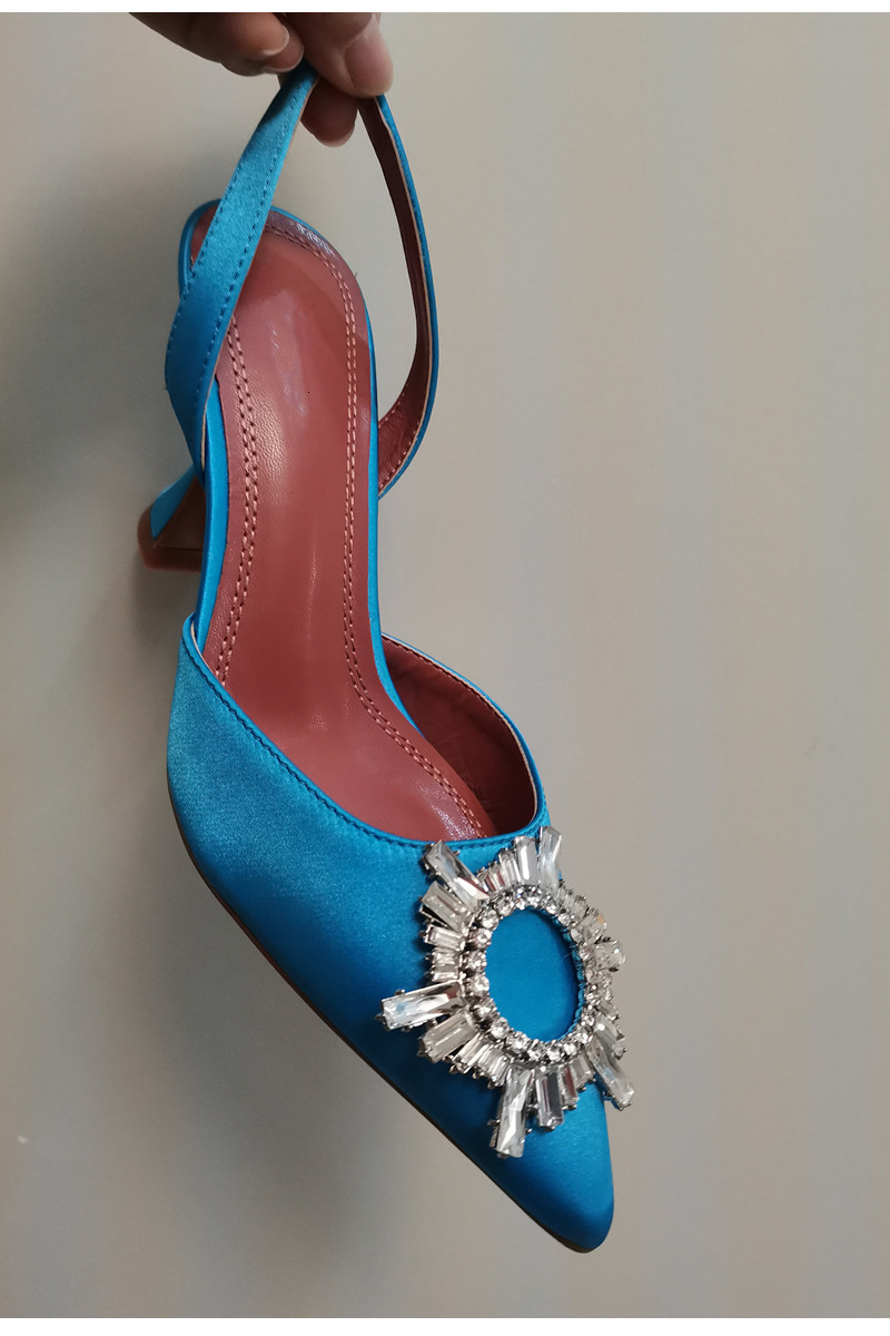 Sandals Star style Women Sandals Elegant Pointed toe Slingback Summer Office Lady Shoes Fashion High heels Gladiator sandals Woman 230418