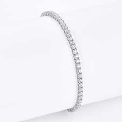 Free Fire Pass Diamond Test Real 925 Silver 2mm 3mm 4mm 5mm 65mm Wide Moissanite Diamond Jewelry Tennis Bracelet/necklace Chain