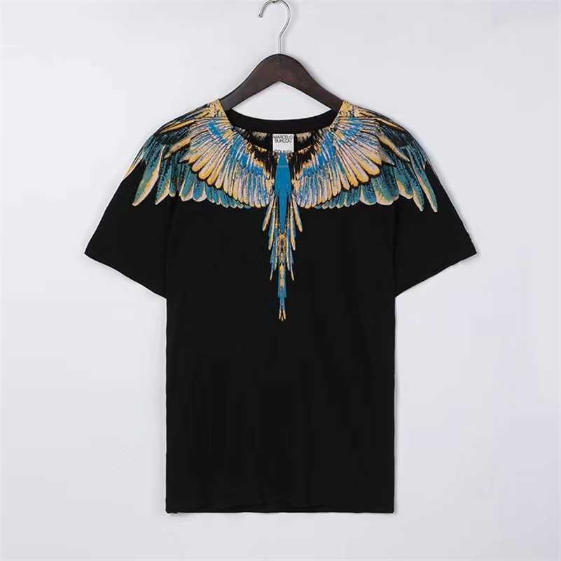 2023 Designer Marcelos Burlons Pink Purple Winged Short Sleeve Men's and Women's Street T-shirts Summer Fashion Ins 6E2P, 13: black short sleeved
2023 Designer Marcelos Burlons Pink Purple Winged Short Sleeve Men's and Women's Street T-shirts Summer Fashion Ins 6E2P, 13: black short sleeved