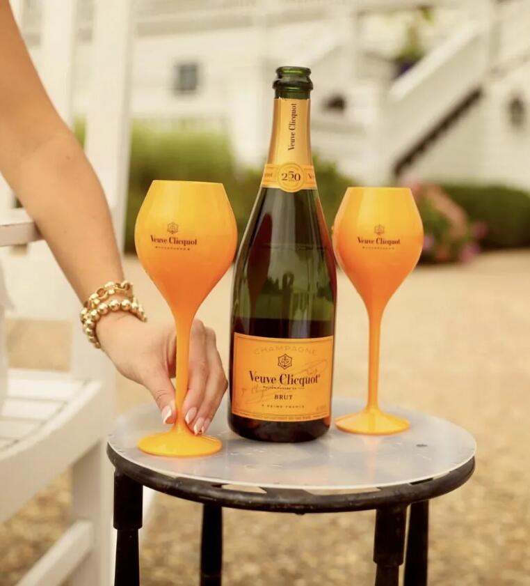 Wine Glasses 6Pcs Veuve Yellow Label Polycarbonate Clicquot Champagne Flutes Coupes Wisky Cups6361734 Drop Delivery Home Dhokp