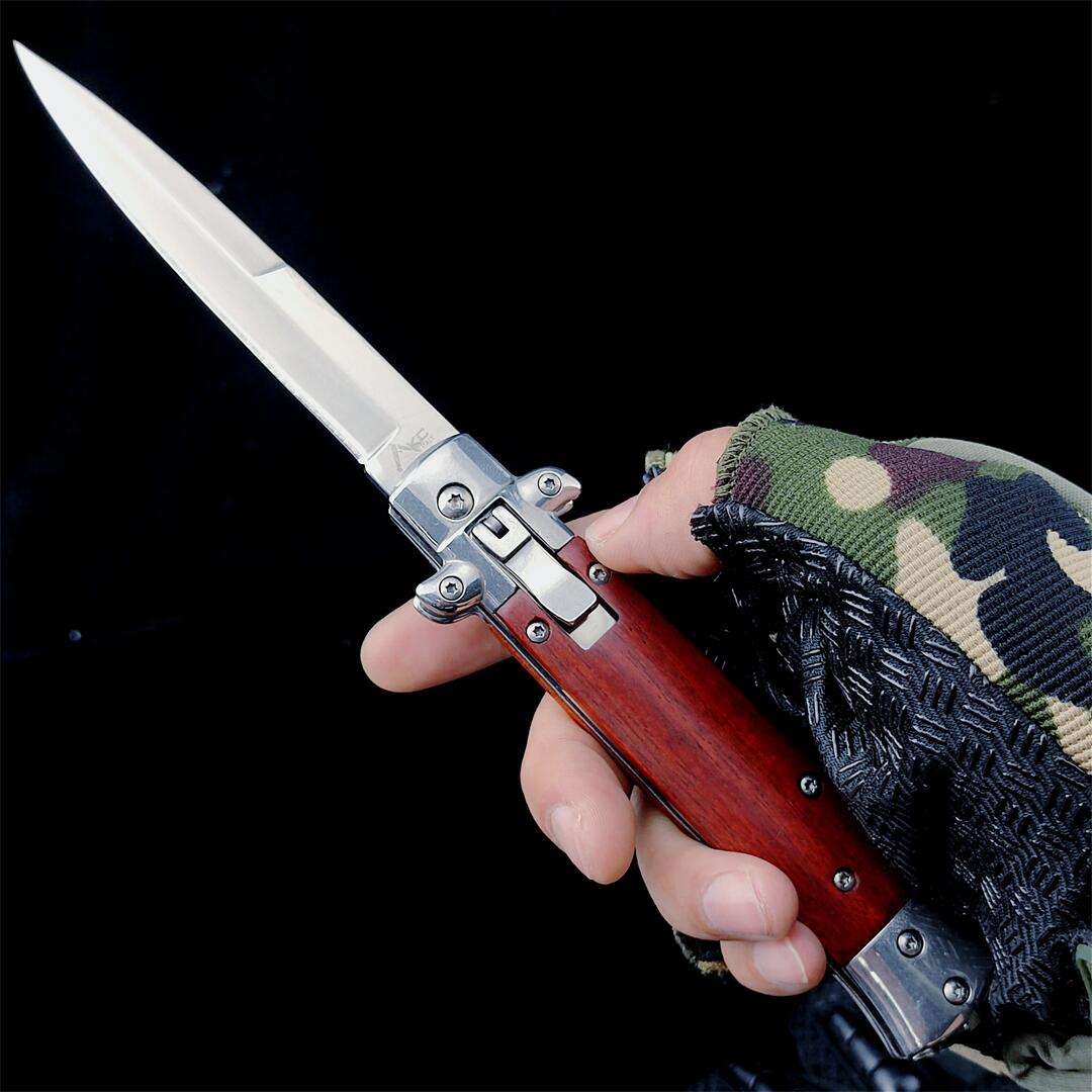 Italy 9 INCH Collection Mafia godfather knife 440c Tool blade Wooden handle Single action Outdoor Gear Sports camping Survival Pocket Gift Knives Tool 10 11 13INCH
Italy 9 INCH Collection Mafia godfather knife 440c Tool blade Wooden handle Single action Outdoor Gear Sports camping Survival Pocket Gift Knives Tool 10 11 13INCH