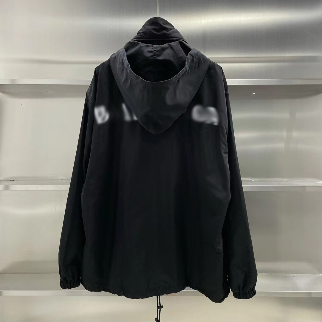 Mens jacket Windbreaker Outerwear jacket Letter print Waterproof Spring Autumn men paris Coat, Black
Mens jacket Windbreaker Outerwear jacket Letter print Waterproof Spring Autumn men paris Coat, Black