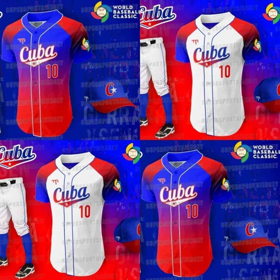 2023 WBC wbc Cuba Baseball Jerseys World Baseball Classic 2023 Yoan Moncada Luis Robert Yoan Lopez Bolanos