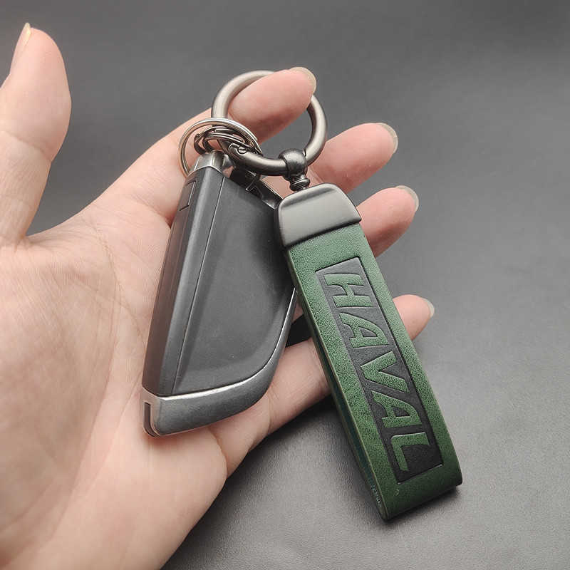 Leather Alloy Metal Car Emblem Keychain Key Chain Keyring For Land Rover Range Autobiography Freelander DISCOVERY Accessories
