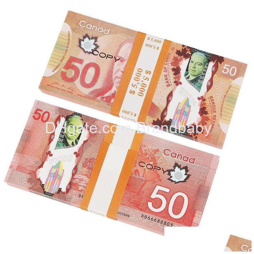 Novelty Games Fake Money Prop Australian 50 Aud Banknotes Paper Copy Movie Game Props Drop Delivery Toys Gifts Gag Dhbad