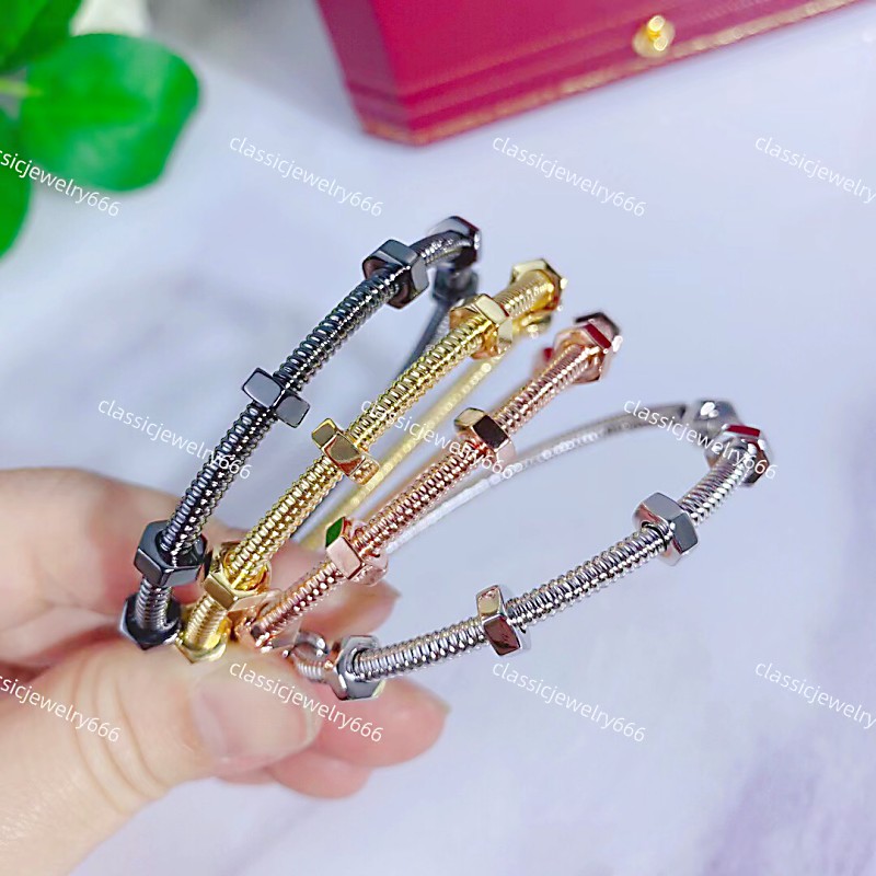 High quality women's bracelet fashion designer screw brand bracelet 18K gold jewelry festival gift bracelet 316 stainless steel factory with box
High quality women's bracelet fashion designer screw brand bracelet 18K gold jewelry festival gift bracelet 316 stainless steel factory with box