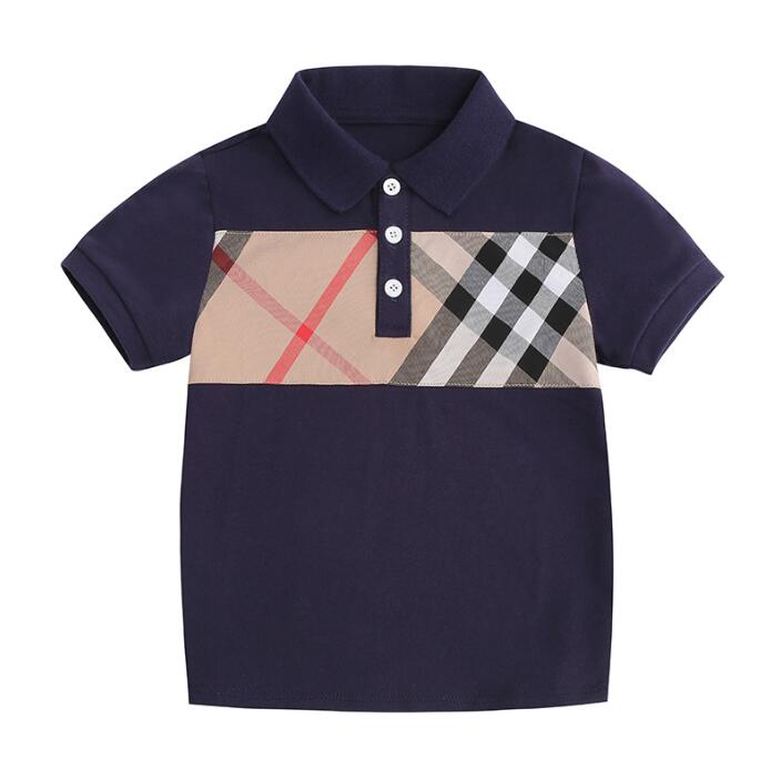 Baby Boys Summer Plaid T-shirts Kids Short Sleeve T-shirt Cotton Children Turn-Down Collar Shirt Child Soft Breathable Tops Tees, Dark blue
Baby Boys Summer Plaid T-shirts Kids Short Sleeve T-shirt Cotton Children Turn-Down Collar Shirt Child Soft Breathable Tops Tees, Dark blue