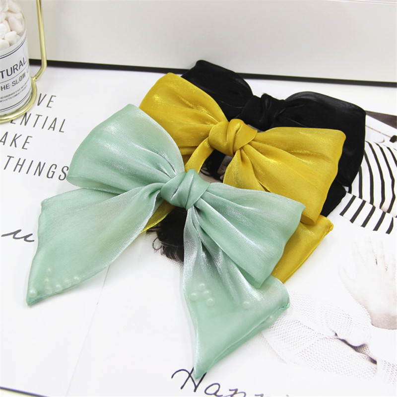 for woman Luxury Designer Designer Large Knot Hairgrips Bohemian Bow Ties Hair Clips For Women Girls Bowknot Hairpins Ponytail Hairs For Woman Accesso