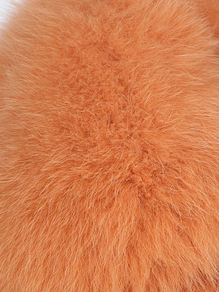Women's Wool Blends CXFS Wool Blends Winter Jacket Women Real Fur Coat Natural Fox Fur Collar Pocket Short Outerwear Streetwear Fashion 231117