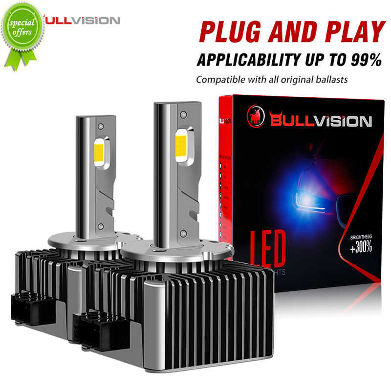 New Bullvision D1S LED Headlights HID D3S D2S D4S D4R D8S D1R D2R D3R Turbo LED 40000LM CSP Chip 6000K White 8000K 70W 90W Plug Play
New Bullvision D1S LED Headlights HID D3S D2S D4S D4R D8S D1R D2R D3R Turbo LED 40000LM CSP Chip 6000K White 8000K 70W 90W Plug Play