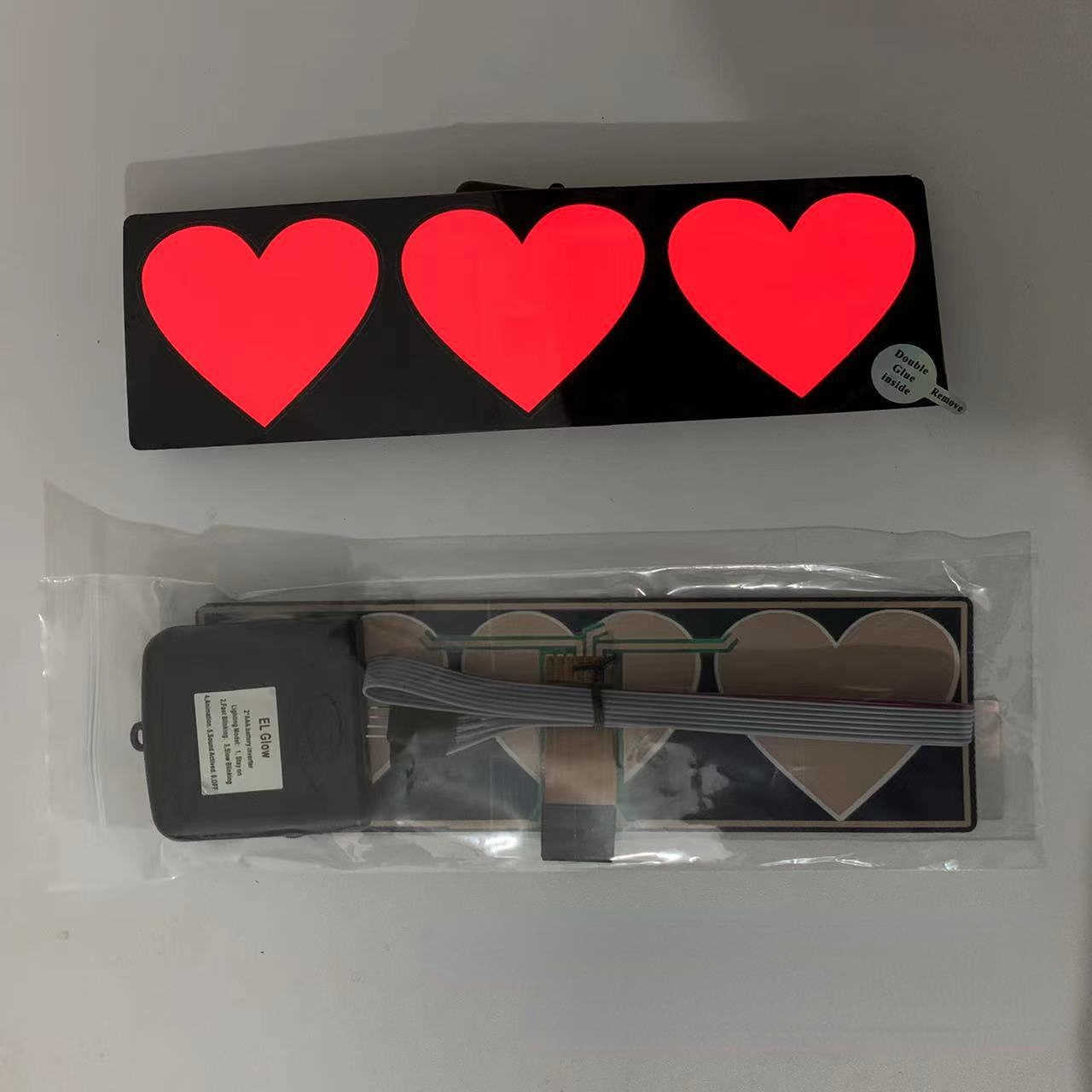 5 Stars Wanted Led Light-Emitting Window Sticker Windshield Sticker Decorative Car Accessories Light Board Without Battery