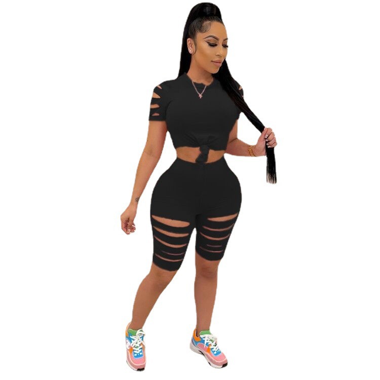 Girls Sexy Two Pieces Shorts Fashion Summer New T Shirt & Shorts Casual Hole Wholesale Tracksuits 2021, Pink
Girls Sexy Two Pieces Shorts Fashion Summer New T Shirt & Shorts Casual Hole Wholesale Tracksuits 2021, Pink