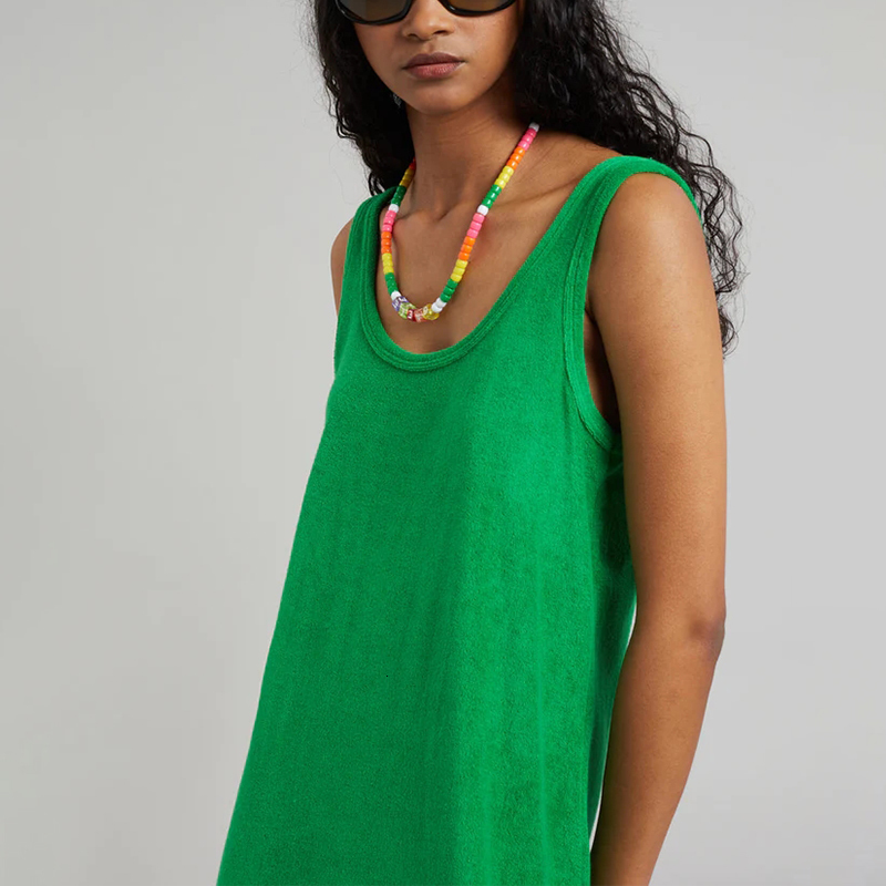 Casual Dresses Elegant Summer Dresses Woman Terry Cloth Casual ONeck Sleeveless Basic Long Maxi Dresses Vestidos De Mujer 230417