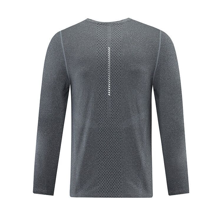 Men Yoga Outfit Sports Long Sleeve T-shirt Mens Sport Style Shirts Training Fitness Clothes Training Elastic Quick Dry Sportwear Top Plus Size 5XL New