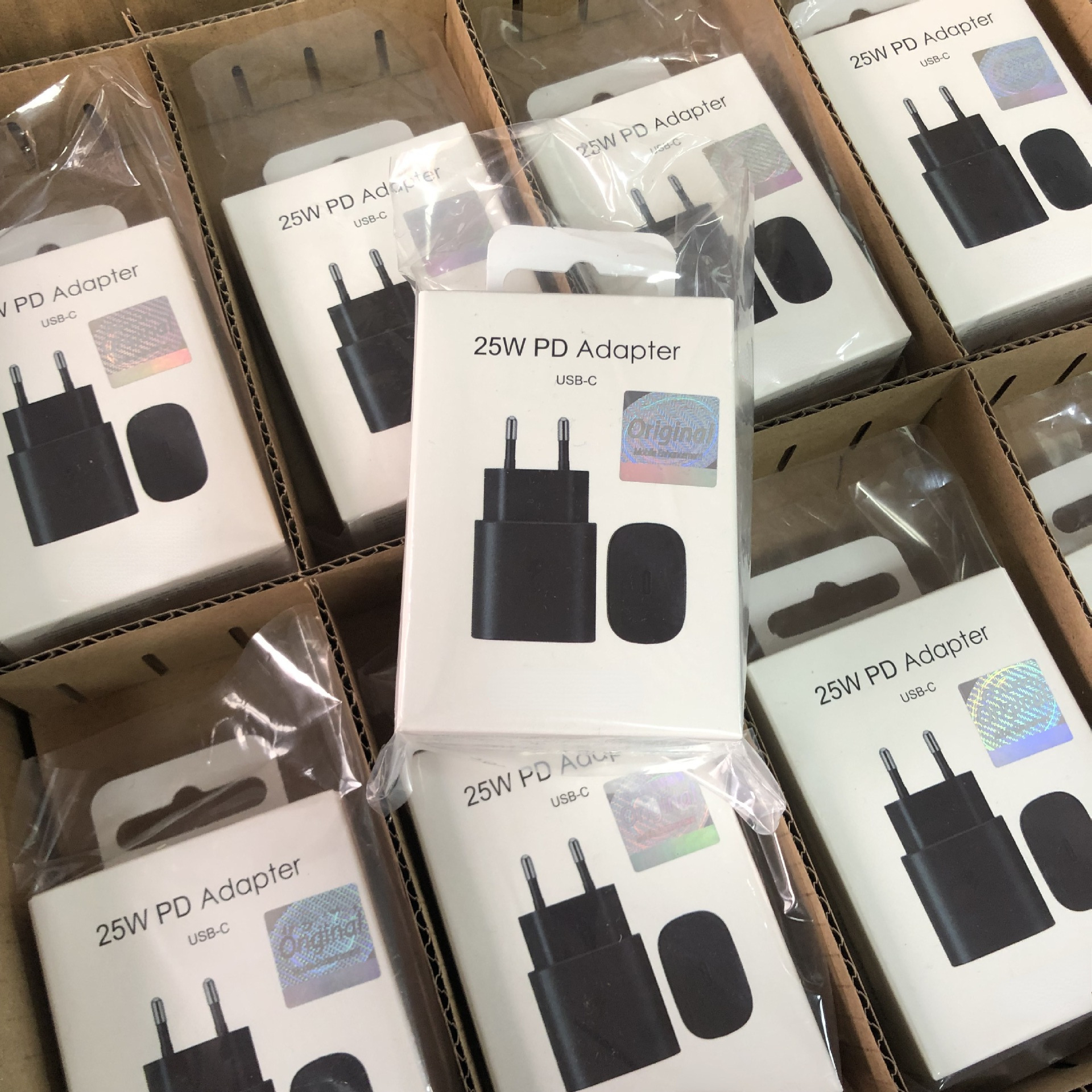 OEM Quality US EU USB-C type c 25W PD Wall Fast Charger Travel Power Adapter with Box for Samsung S8 S9 plus Note 10 TA800