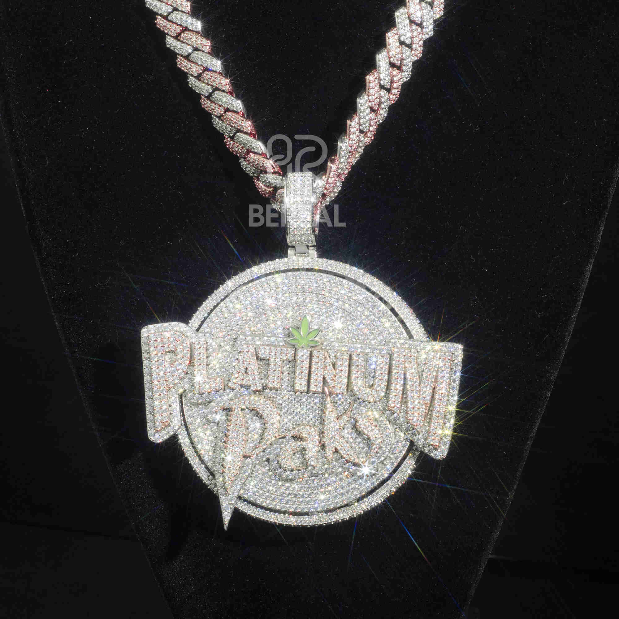 10k Glod Custom Pendant Vvs Moissanite Diamonds Custom Iced Out Letter Initial Hip Hop Jewelry