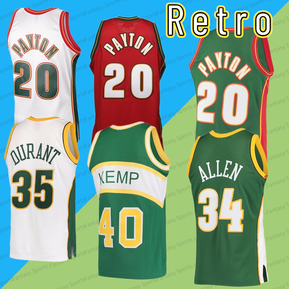 Retro Gary Payton 40 Shawn Kemp Basketball Jersey 11 Schrempf Ray Allen White Red Green Durant Stitched Men Jerseys
Retro Gary Payton 40 Shawn Kemp Basketball Jersey 11 Schrempf Ray Allen White Red Green Durant Stitched Men Jerseys