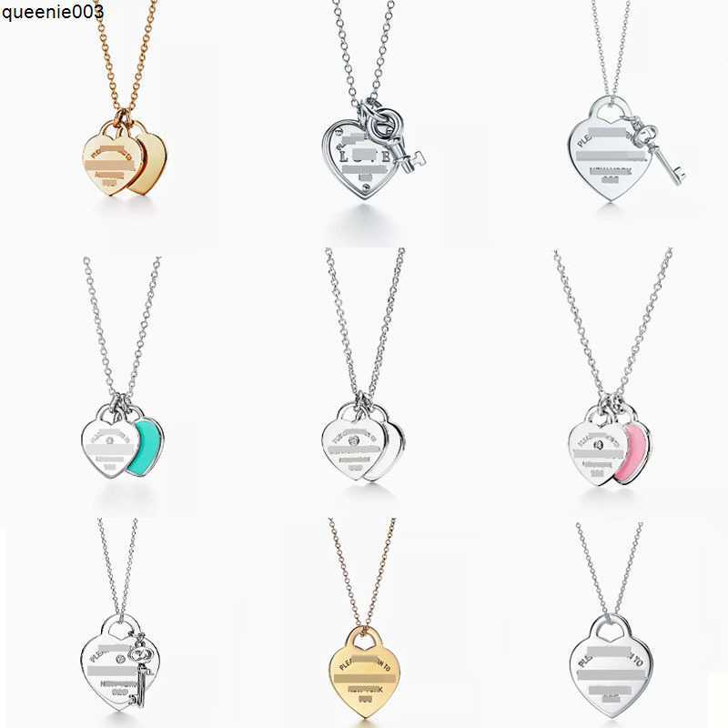 Pendant Necklaces New Designer Love Heart-shaped for Gold Silver S925 Earrings Wedding Engagement Gifts Fashion Series Jewelry