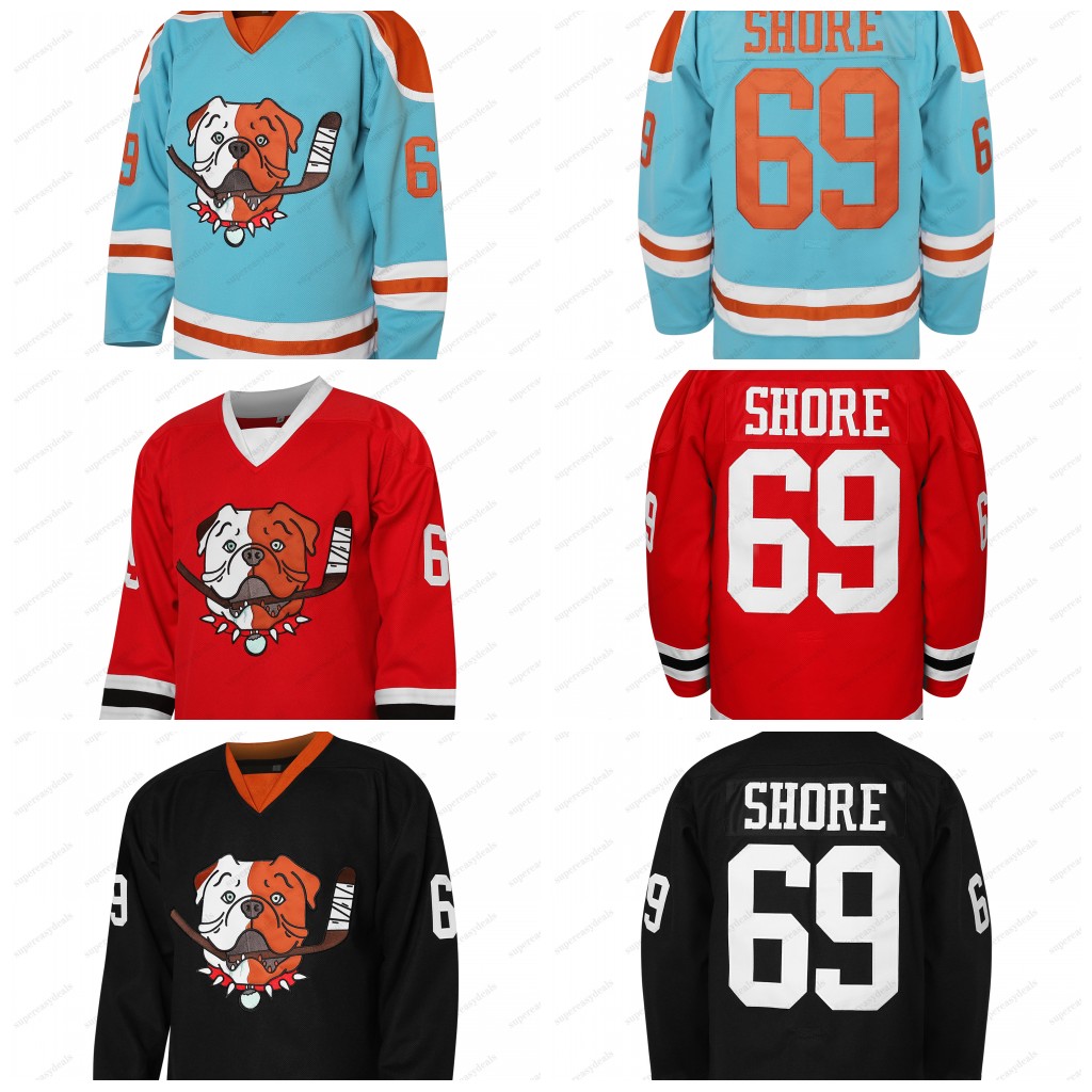 CUSTOM Hockey Jerseys 69 Shoresy SudBery Blueberry Letterkenny Hockey Jersey Black Blue Red Custom Any Number Any Name