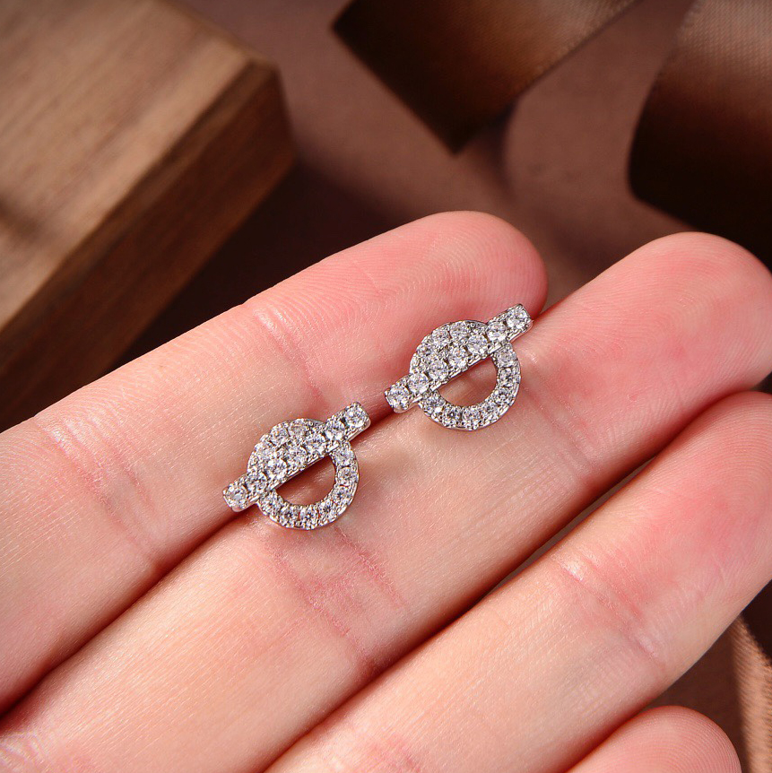 finesse earrings charm h for woman stud designer brass gold plated dia t0p advanced materials official reproductions classic