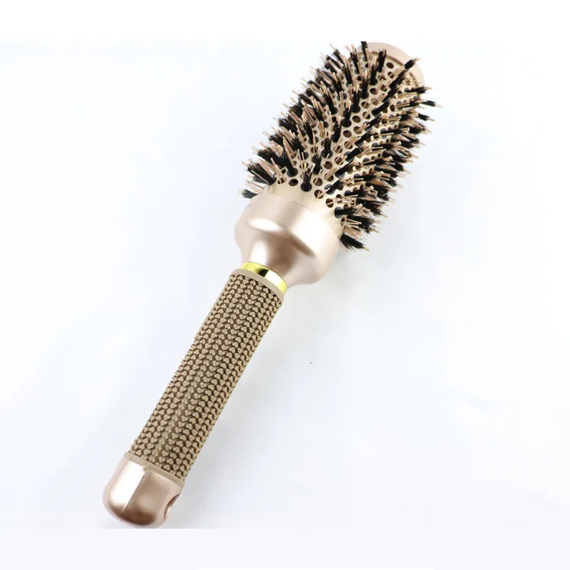 Hair Brushes Professional 4PCS Round Brush Hairdressing Curling Ceramic Barrel Comb For Blow Dry Salon Styling Tools 231113