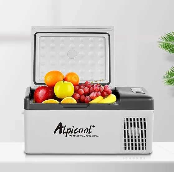 New Alpicool 15L/20L/25L K25 Car Refrigerator Fridge Small Freezer 12V Compressor Portable Cooler 220V For Home Use Vehicle Truck