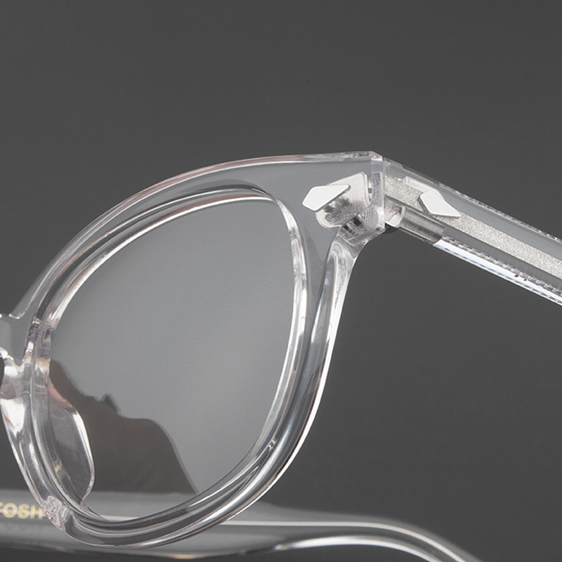 Vintage Johnny Depp Computer Glasses Transparent Acetate Optical Eyeglass Frames 4