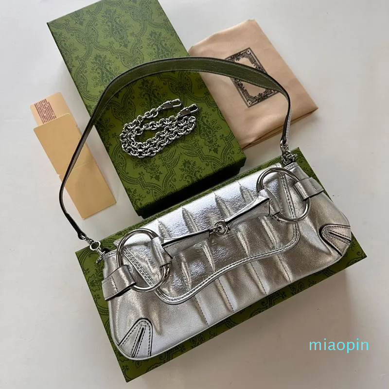 Classic Shoulder Bag Genuine Leather Inside Fashion Letters Silver Hardware Handbags Purse Plain Underarm Package Multiple Colors Wallets