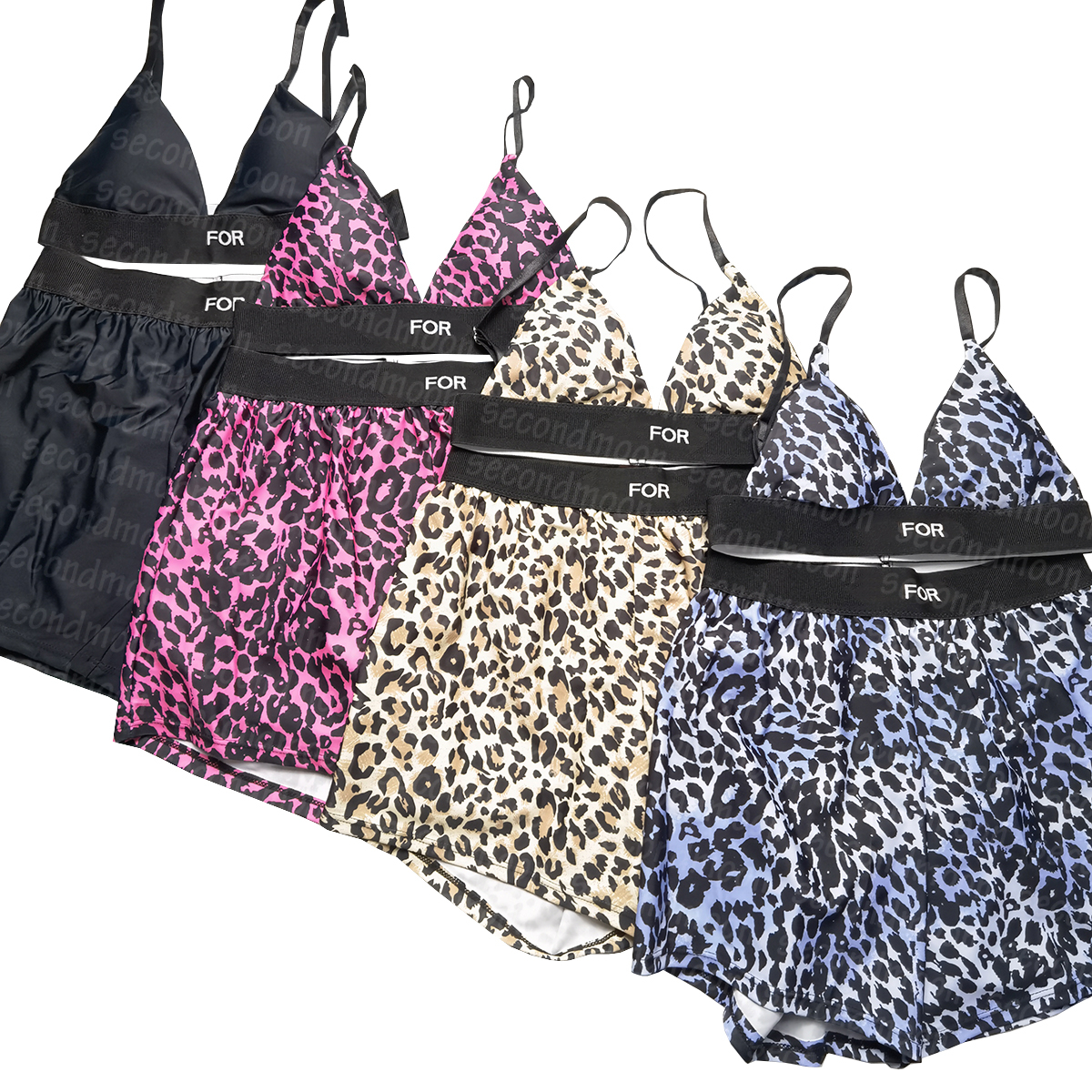 Leopard Print Swimwear Womens Split Swimsuit Sexy Backless Bathing Suit Two Piece Swimsuit, Black
Leopard Print Swimwear Womens Split Swimsuit Sexy Backless Bathing Suit Two Piece Swimsuit, Black