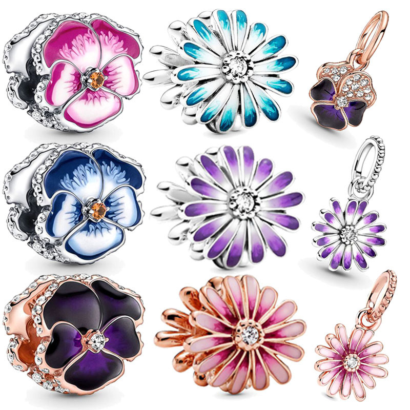 2023 925 Sterling Silver Clover Beads Daisy Purple Clip Collection Charm Fit Original Pandora Bracelet Women Jewelry Gift DIY
2023 925 Sterling Silver Clover Beads Daisy Purple Clip Collection Charm Fit Original Pandora Bracelet Women Jewelry Gift DIY