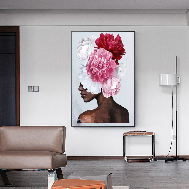 Canvas Painting Nordic Style Woman Head With Flowers Modern Posters And Prints Wall Art Picture For Living Room Home Decor
Canvas Painting Nordic Style Woman Head With Flowers Modern Posters And Prints Wall Art Picture For Living Room Home Decor