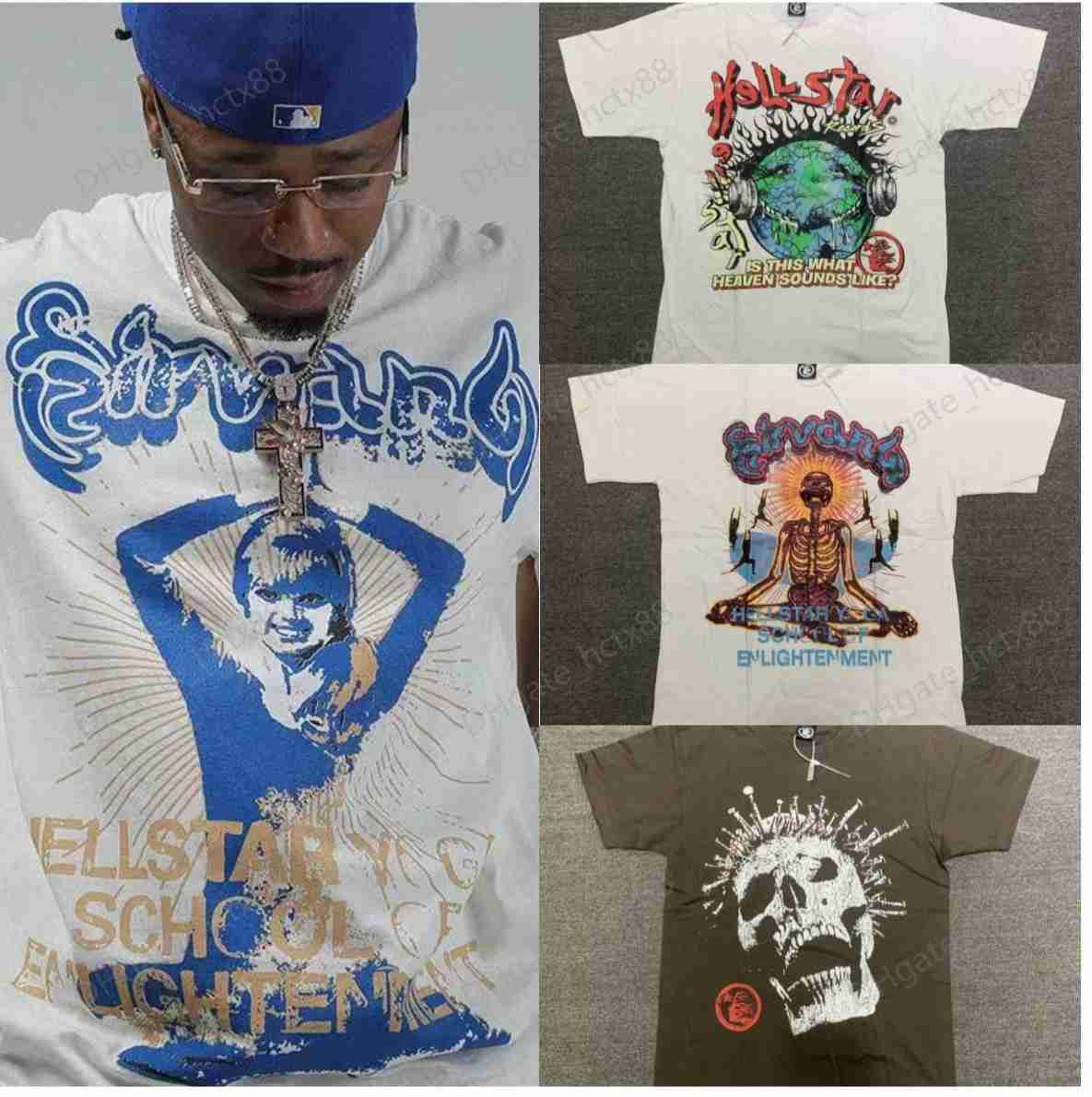 Hellstar Studios Sounds Like Heaven Tee Trendy Hip-Hop Short Sleeves T Shirts Unisex Cotton Tops Man Vintage T-shirts Summer Loose Tees Women Tomboy Outfits
Hellstar Studios Sounds Like Heaven Tee Trendy Hip-Hop Short Sleeves T Shirts Unisex Cotton Tops Man Vintage T-shirts Summer Loose Tees Women Tomboy Outfits