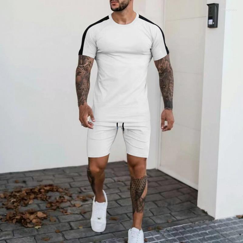 Men's Tracksuits 2023 Summer Short Sleeve Sport Suit Splicing Striped T-shirt Shorts Men's Tshirt Solid Casual Fitness Set, Gray
Men's Tracksuits 2023 Summer Short Sleeve Sport Suit Splicing Striped T-shirt Shorts Men's Tshirt Solid Casual Fitness Set, Gray
